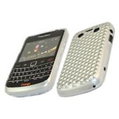 iTALKonline 17473 ProGel Diamond HEX Skin Case - BlackBerry 9700 Bold, 9780 Onyx - Solid Silver