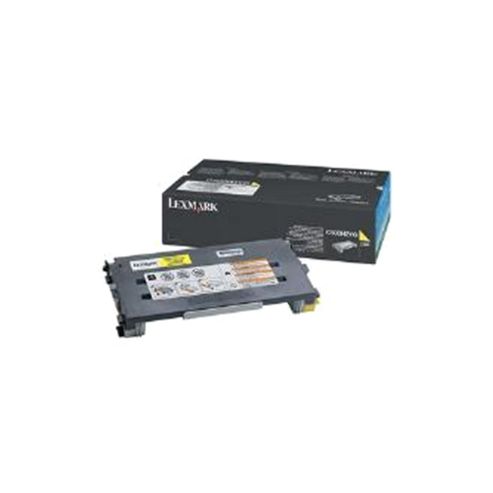 Image of Lexmark C500, X500, X502 Yellow High Yield Toner Cartridge (3k)