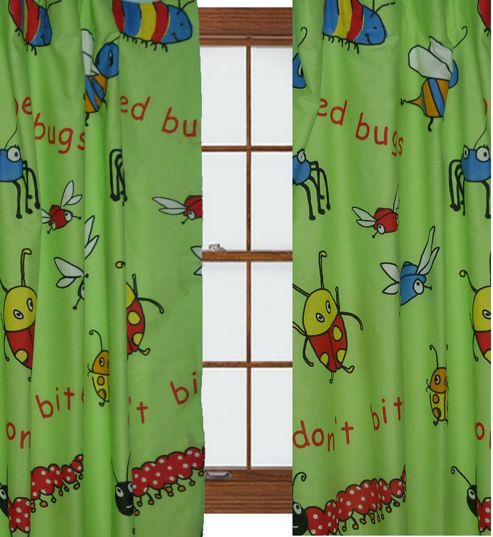 Image of Bugs Curtains 54s - Multi