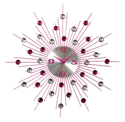 Image of Pharmore Ltd Medium Wall Clock - Pink