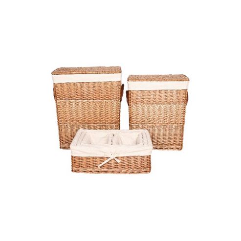Image of Wicker Valley Willow Laundry And Storage Basket (set Of 6)