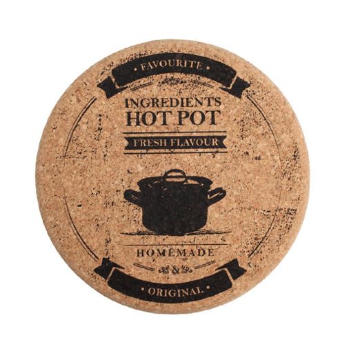 Image of "t&g Large Chunky Round ""hotpot"" Stand In Fsc Certified Cork "