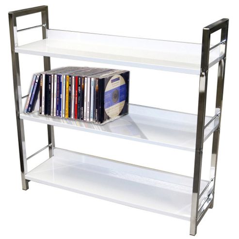Image of Techstyle 3 Tier Shelf Unit / Bookcase - White