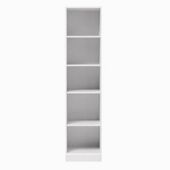 Caxton MyPod Tall Open Bookcase in White