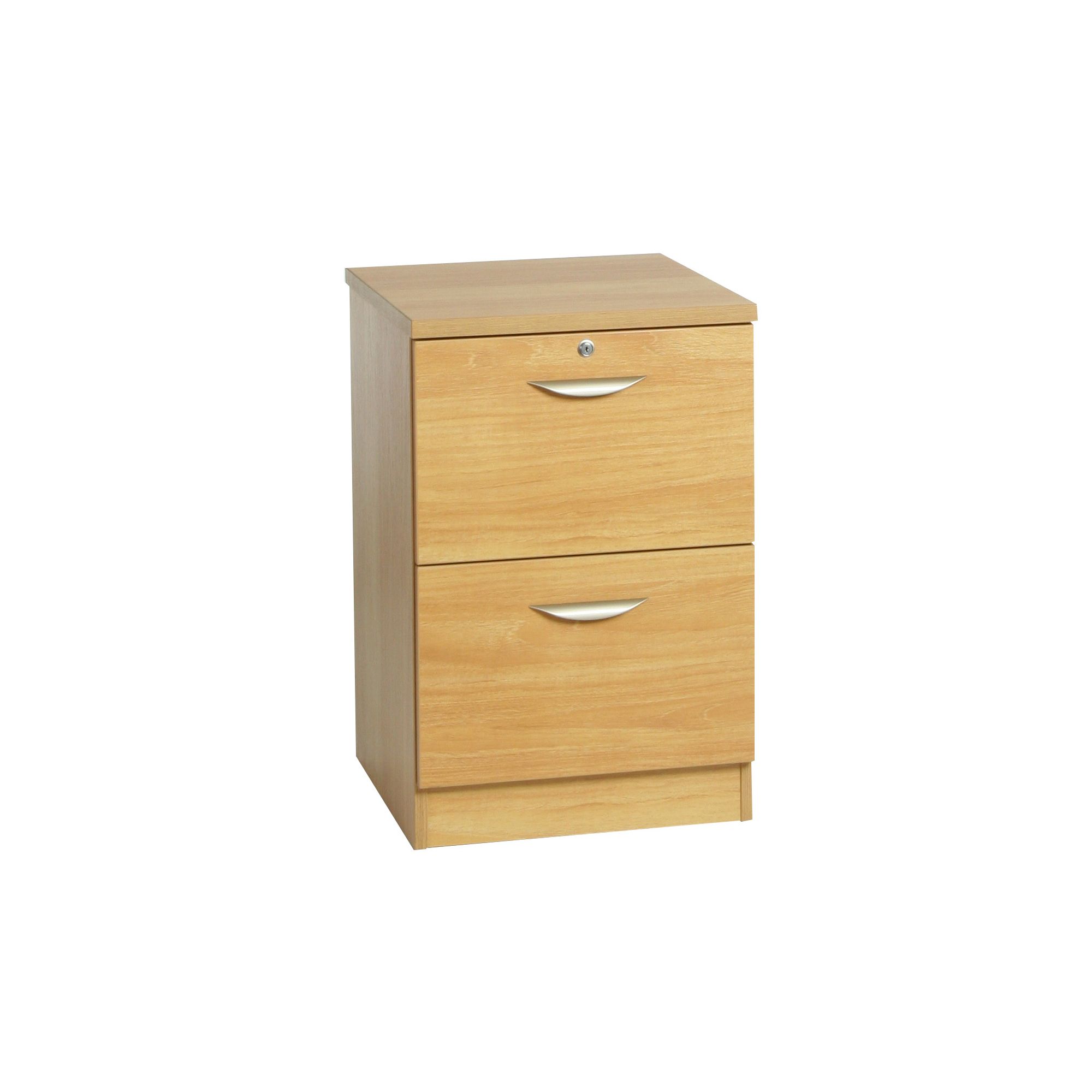 Enduro Two Drawer Wooden Filing Cabinet - Warm Oak at Tesco Direct