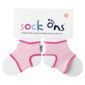Sock Ons - Baby Pink 6-12mths