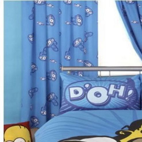 Image of Homer Simpson, Boys Curtains 72s - Multi