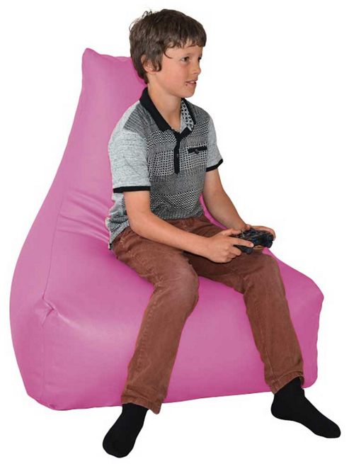 Image of Valufurniture Pu Leather Gamer Pink Bean Bag