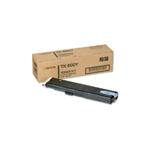 Image of Kyocera Tk-800y Yellow (10,000 Pages) Toner Cassette For Fs-c8008