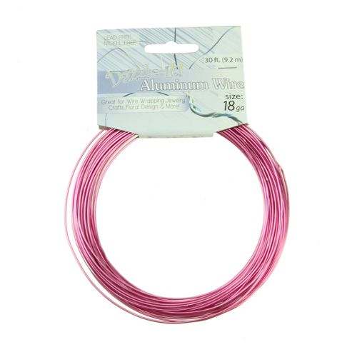 Image of Aluminium Wire 1.2mm Fuchsia
