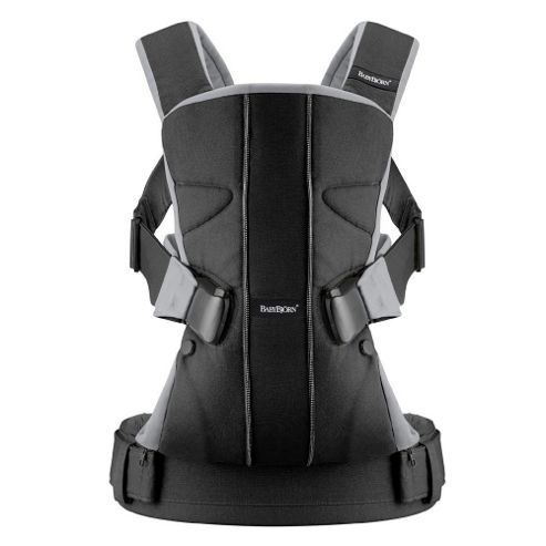 Image of Babybjorn Baby Carrier One (black/silver Lines)