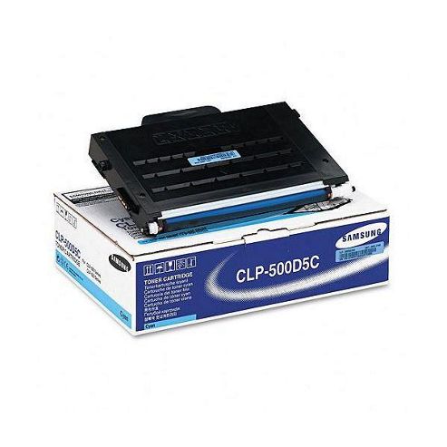 Image of Samsung Clp-500d5c Cyan (yield 5,000 Pages) Laser Toner Cartridge For Clp500/clp500n Printers