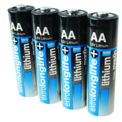 Image of Maplin Extra Long Life 1.5v Lithium Aa Battery 4 Pack