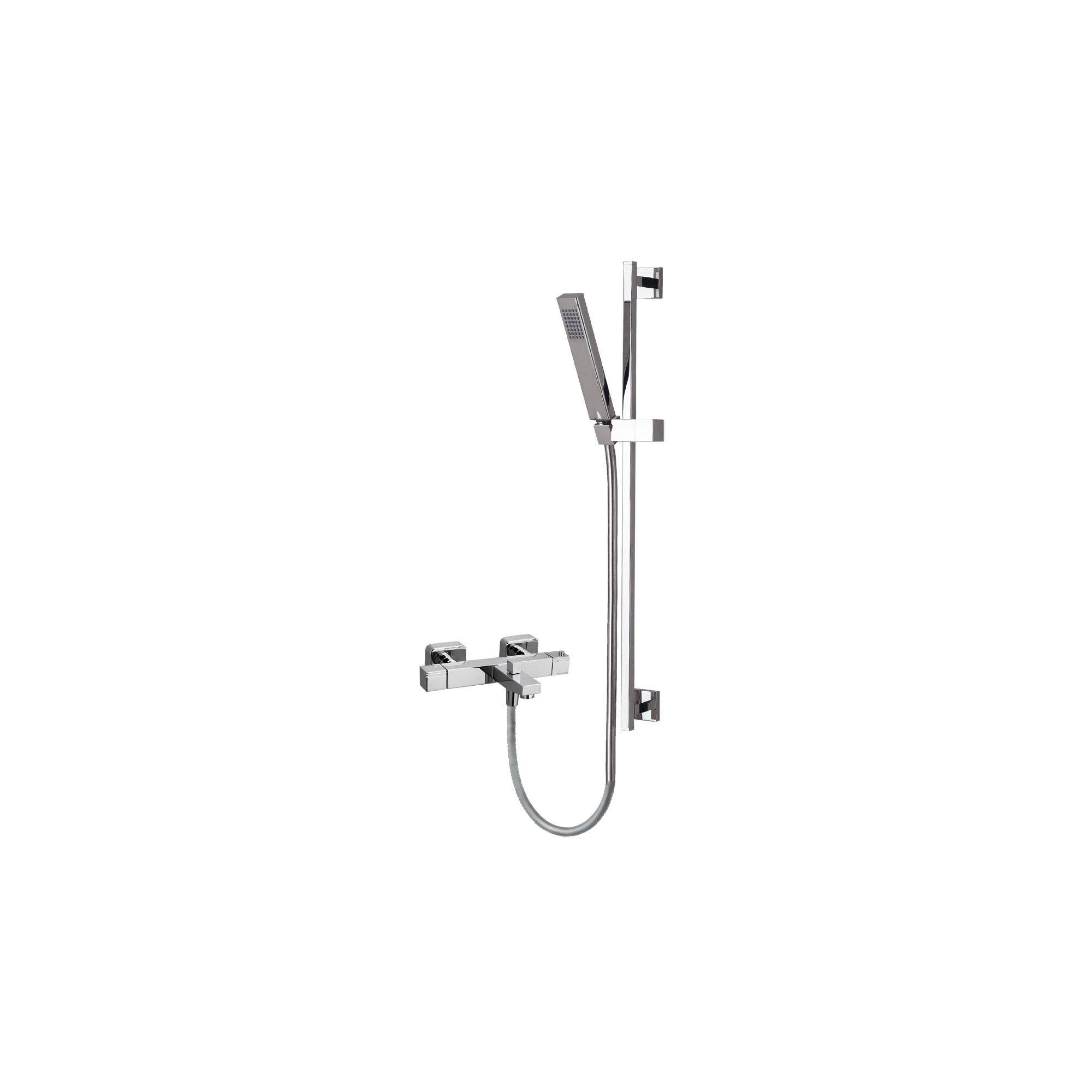 Ramon Soler Thermokuatro Exposed Thermostatic Bath/Shower Mixer with Kuatro Shower Kit at Tesco Direct