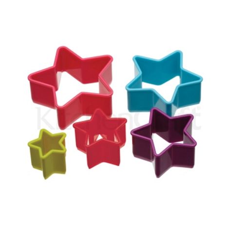 Image of Colourworks Five Piece Star Shaped Cookie Cutters Set