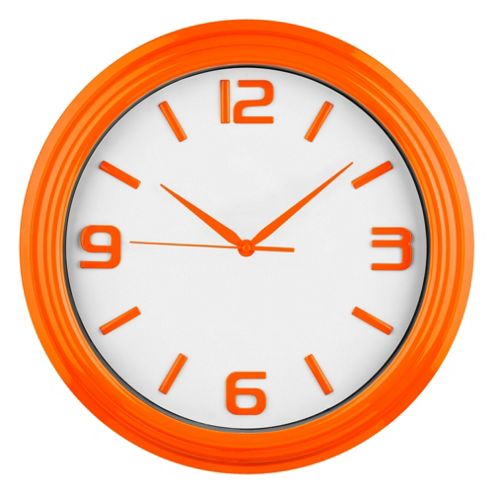 Image of Premier Housewares Wall Clock - Orange