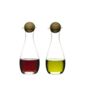 Sagaform Oil/Vinegar Bottles with Oak Stopper (Pack of 2)
