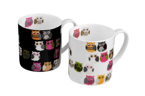Image of Arthur Price Hoot Owl Mugs, Boxed Set Of 2