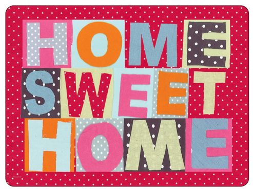 Image of Pimpernel Home Sweet Home Placemats Set Of 6