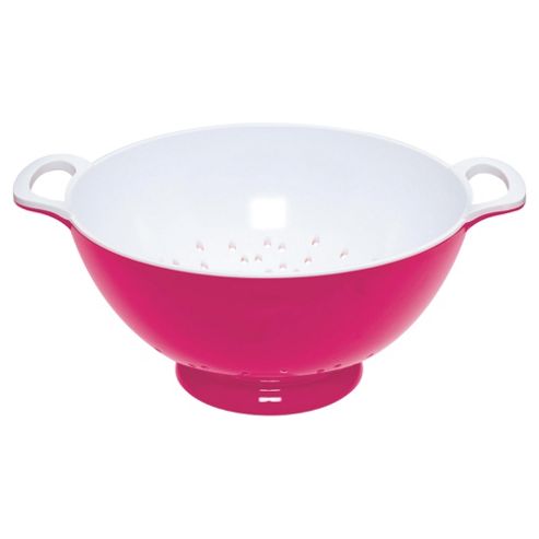 Image of Kitchencraft Colourworks 24cm Melamine Colander, Pink