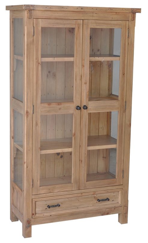 Image of Wiseaction Naples 2 Door 1 Drawer Display Cabinet