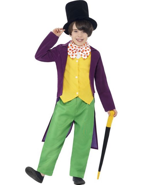 Image of Roald Dahl Willy Wonka - Child Costume 10-12 Years