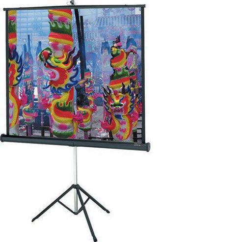 Image of Da-lite Versatol Portable Tripod Screen Square Format Matte White 60 X 60 Inch
