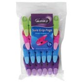 Minky Soft Grip Pegs 24pk