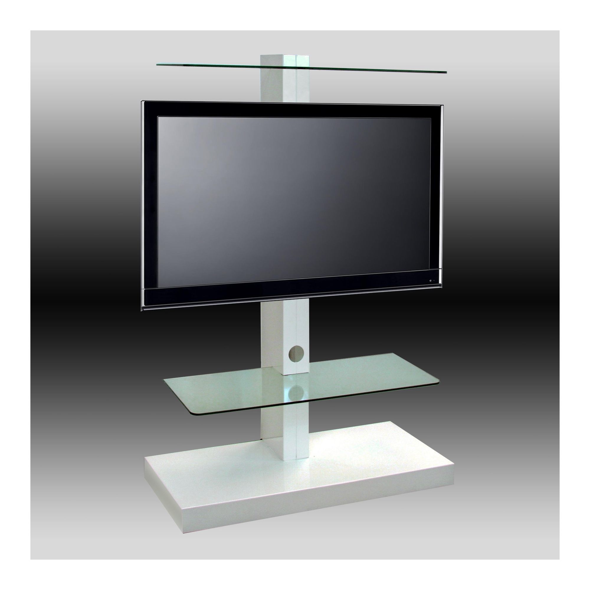 OMB Jolly Tower 2 TV Stand - White at Tesco Direct