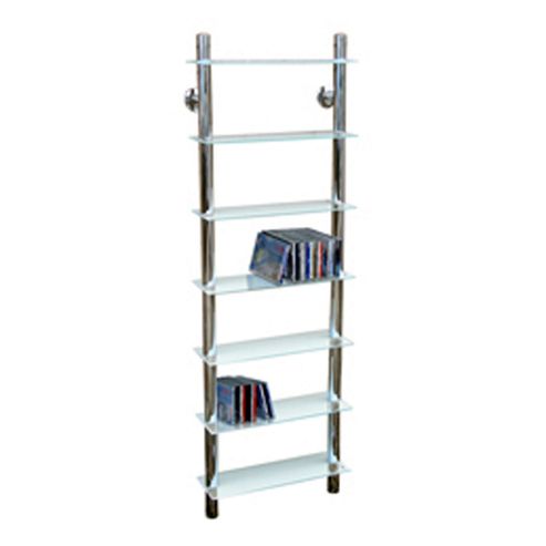 Image of Matrix - Wall Mounted Glass Cd / Media / Storage Shelves - Clear