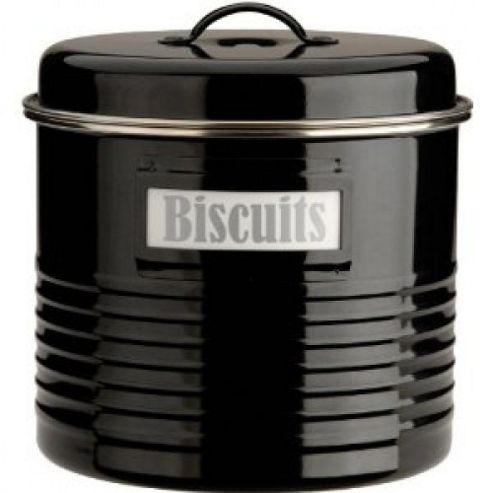 Image of Typhoon Vintage Kitchen Large Biscuit Tin/ Storage Container - Black