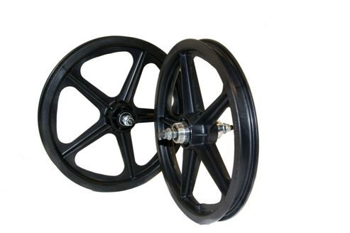 Image of Skyway Tuff Ii Black 16" Bmx Wheelset