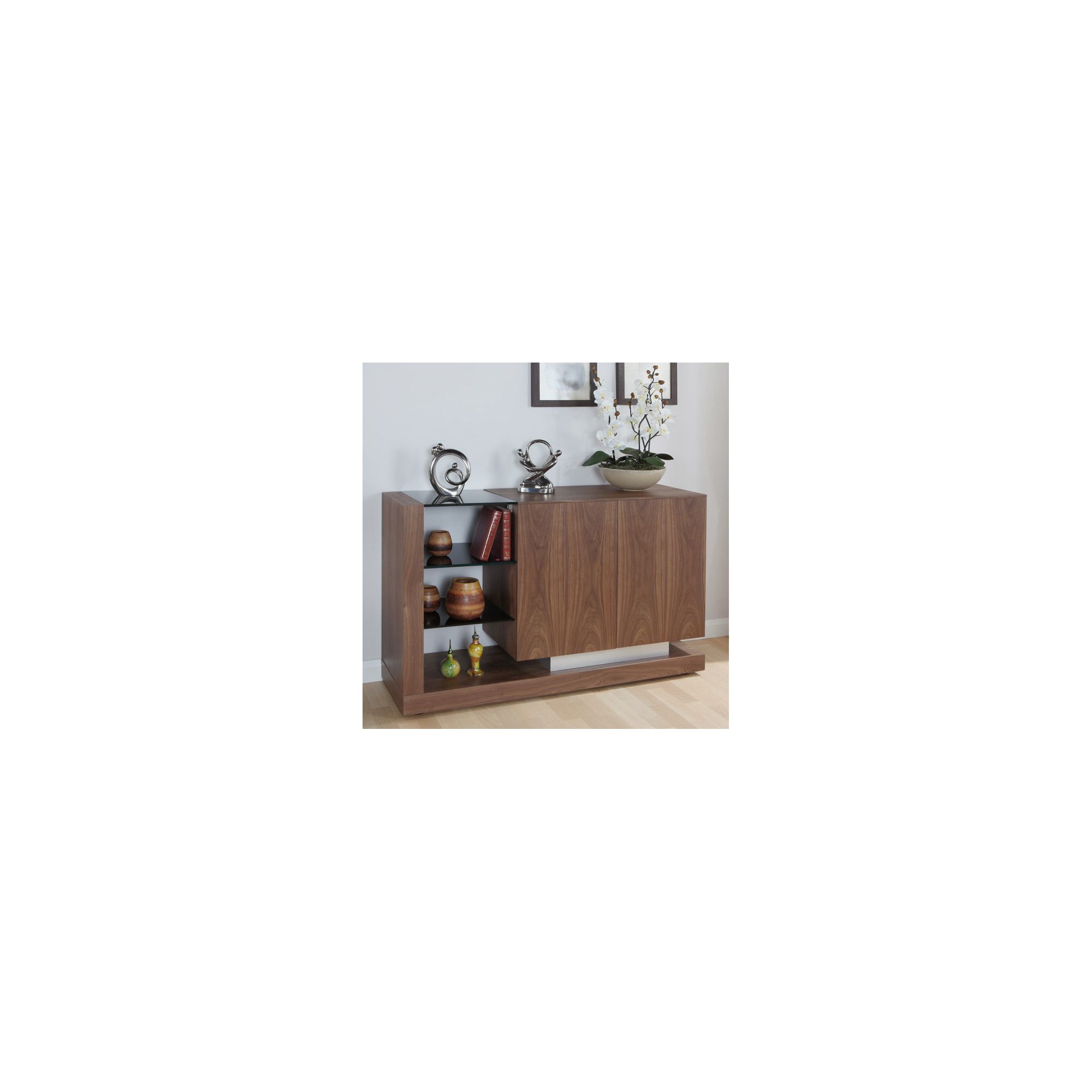 Jual Cube Sideboard with Open Shelving - Oak - Clear at Tesco Direct