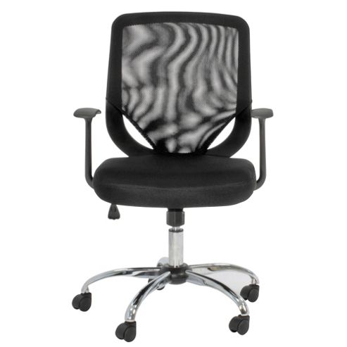 Image of Alphason Atlanta Mesh Chair With Arms In Black