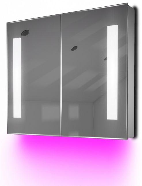 Image of Ambient Demist Bathroom Cabinet With Sensor & Internal Shaver Socket K80p