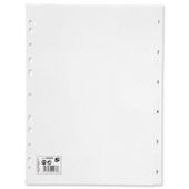 5 Star Index Multipunched 120 micron Polypropylene 1-6 A4 White
