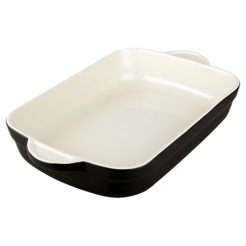 Image of Denby Medium Ceramic Oblong Dish, Black
