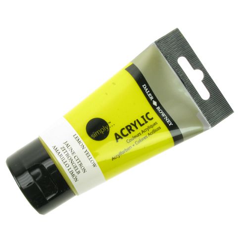Image of Daler Simply Acrylic Lemon Yellow 75ml