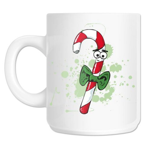 Image of Yummy Chums Candycane 10oz Ceramic Mug