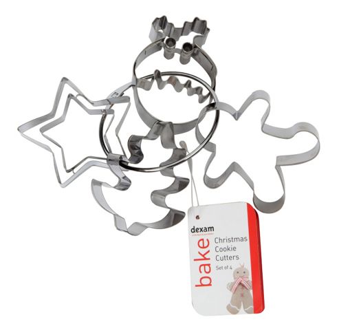 Image of Dexam Set Of 4 Christmas Cookie Cutters On A Ring
