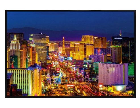 Image of Las Vegas Gloss Black Framed The Strip At Night Poster
