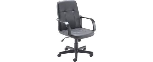 Image of Jemini Kf73635 Trent Budget Leather Chair Black