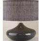 The Lighting & Interiors Group Aldo Table Lamp - Grey - Grey Taffeta
