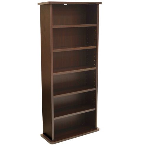 Image of Chak - 222 Cd Or 104 Dvd Blu-ray Media Storage Shelf Unit - Dark Oak