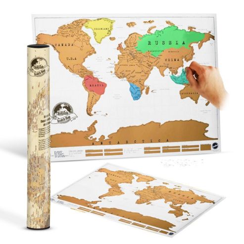 Image of Twitfish World Atlas Scratch Map