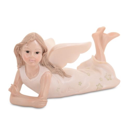 Image of Angelic Laying Christmas Angel Ornament