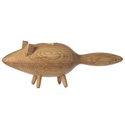Image of Fox Candle Holder Oak
