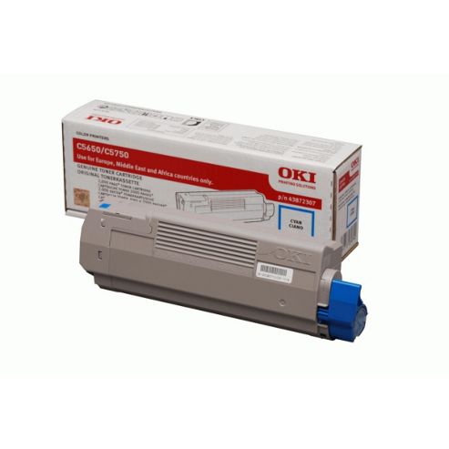 Image of Oki Toner Cartridge For C5650/c5750 Colour Printers (cyan)