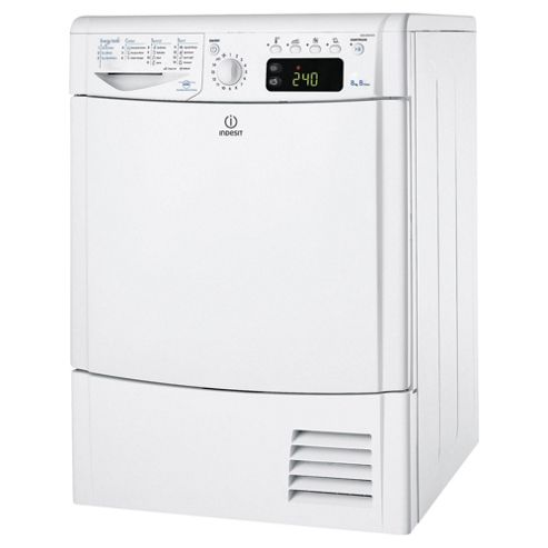 Image of Indesit Idce8450bh Freestanding Condenser Tumble Dryer, 8kg Load, B Energy Rating, White