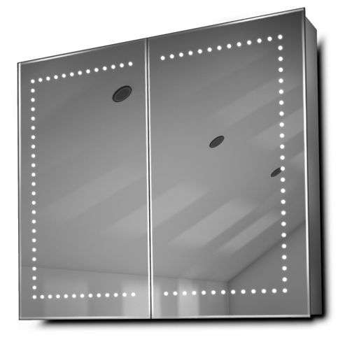 Image of Agna Led Bathroom Cabinet With Demister Pad, Sensor & Shaver K365